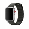Curea compatibila Apple Watch, 42/44mm din piele, Gonga®, culoaremodel Negru