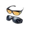Set 2 perechi de ochelari pentru condus ziua/noaptea, HD Vision, unisex, Gonga®, culoaremodel Negru