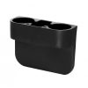 Organizator auto cu suport pentru 2 pahare, negru