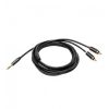 Cablu Audio Adaptor Jack-Jack 3.5mm, 1 conector la 2 conectori RCA, 3 m