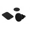 Suport magnetic auto pentru telefon, rotire 360°, prindere tip clema, culoaremodel Negru