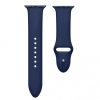 Curea compatibila Apple Watch 1/2/3/4, silicon, 42/44 mm, culoaremodel Bluemarin