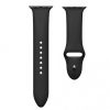 Curea compatibila Apple Watch 1/2/3/4, silicon, 42/44 mm, culoaremodel Negru
