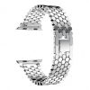 Curea de dama compatibila Apple Watch, otel inoxidabil, culoaremodel Argintiu, marime 38/40 mm