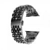 Curea compatibila Apple Watch, 42/44mm din otel inoxidabil, culoaremodel Negru