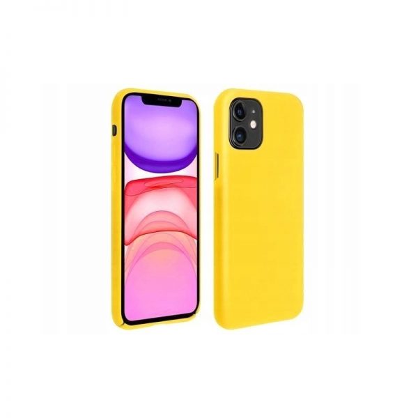 Husa de protectie din silicon, iPhone 11 Pro, culoaremodel Galben