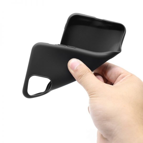 Husa de protectie din silicon, iPhone 11, culoaremodel Negru