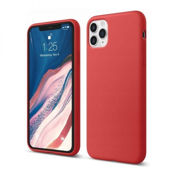 Husa de protectie din silicon, iPhone 11, culoaremodel Rosu