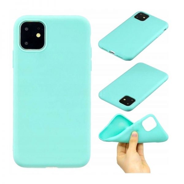 Husa de protectie din silicon, iPhone 11, culoaremodel Verde menta