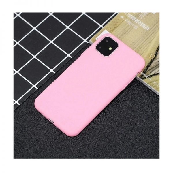 Husa de protectie din silicon, iPhone 11, culoaremodel Roz aprins