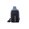 Rucsac cu un umar antifurt, cu USB, impermeabil, Gonga®, culoaremodel Albastru