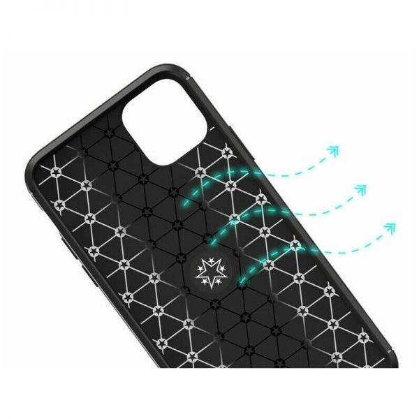 Husa de protectie cu inel metalic rotativ pentru Iphone, culoaremodel Negru, marime Iphone 11 Pro