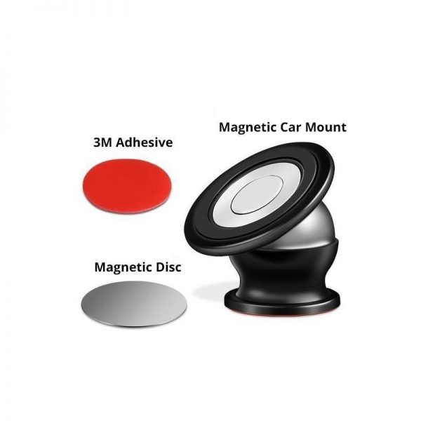 Suport magnetic auto pentru telefon, rotire 360°, culoaremodel Volvo