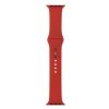 Curea compatibila Apple Watch 1/2/3/4, silicon, 42/44 mm, culoaremodel Rosu inchis