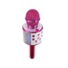 Microfon karaoke, wireless, boxa incorporata, egalizator, reincarcabil, Rotosonic, culoaremodel Roz