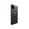 Husa de protectie cu inel metalic rotativ pentru Apple, culoaremodel Albastru, marime Iphone 11 Pro