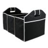 Organizator auto pliabil pentru portbagaj, 3 compartimente, Gonga®, culoaremodel Negru