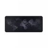 Mouse pad cu model harta lumii, Gonga®, culoaremodel Negru, marime 90 x 40 cm