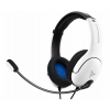 Căști gaming cu fir, Sony LVL40, alb, compatibile PS4/PS5, Gonga®, culoaremodel Alb