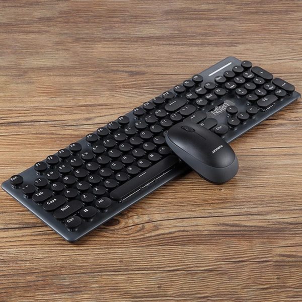 Kit mouse si tastatura wireless, N520, Gonga, culoaremodel Negru