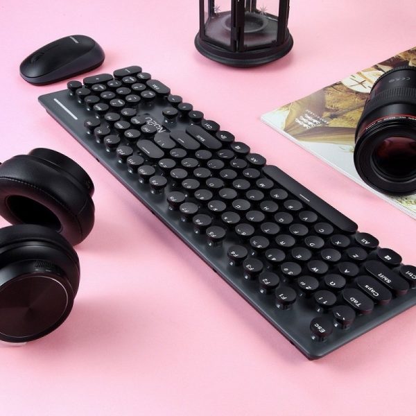 Kit mouse si tastatura wireless, N520, Gonga, culoaremodel Negru