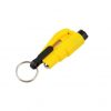 Dispozitiv tip breloc 3in1 pentru spargere geam, taiere centura, fluierat, Gonga®, culoaremodel Galben