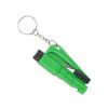 Dispozitiv tip breloc 3in1 pentru spargere geam, taiere centura, fluierat, Gonga®, culoaremodel Verde