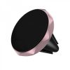 Suport auto magnetic pentru telefon, prindere la ventilatie, culoaremodel Roz