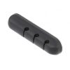 Suport cabluri autoadeziv pentru birou din silicon – 3 sloturi, Gonga®, culoaremodel Negru