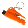 Dispozitiv tip breloc 3in1 pentru spargere geam, taiere centura, fluierat, Gonga®, culoaremodel Portocaliu