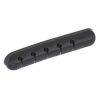 Suport cabluri autoadeziv pentru birou din silicon – 5 sloturi, Gonga®, culoaremodel Negru