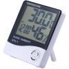 Ceas digital cu senzor de umiditate si temperatura, Gonga®, culoaremodel Alb