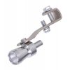 Adaptor sunet turbo universal din aluminiu pentru toba de esapament, fluier evacuare, Gonga®, culoaremodel Argintiu
