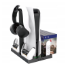 Stație de răcire multifuncțională & stand pentru PS5, Gonga®, culoaremodel Negru