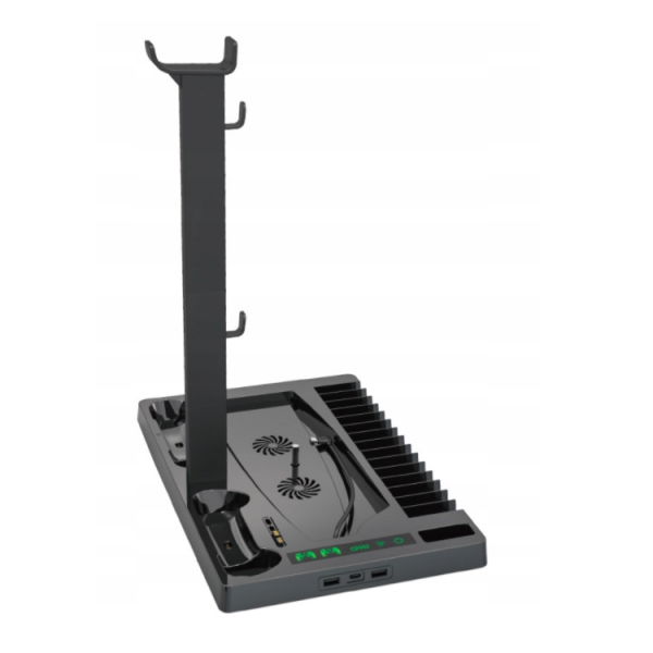 Stație de răcire multifuncțională & stand pentru PS5, Gonga, culoaremodel Negru