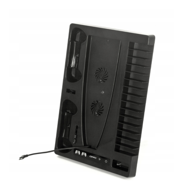 Stație de răcire multifuncțională & stand pentru PS5, Gonga, culoaremodel Negru