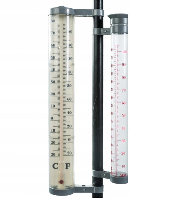Statie meteo de exterior cu cu vinometru si trepied, Gonga, culoaremodel Negru