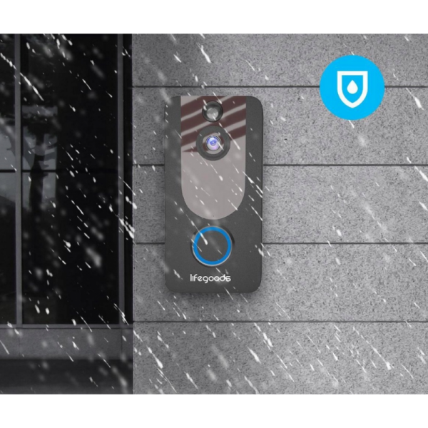 Sonerie cu camera video, Wireless, Gonga, culoaremodel Negru