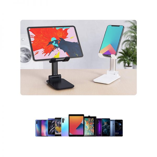 Suport pentru telefon si tableta, universal, Gonga, culoaremodel Alb