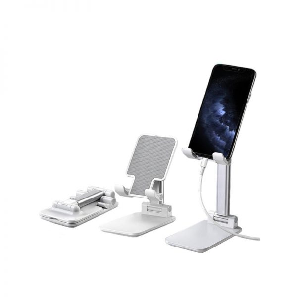 Suport pentru telefon si tableta, universal, Gonga, culoaremodel Alb