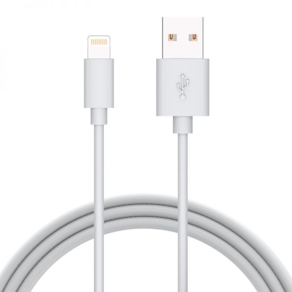 Cablu de incarcare si date Apple, cu conector Lightning, alb, 1m, culoaremodel Alb