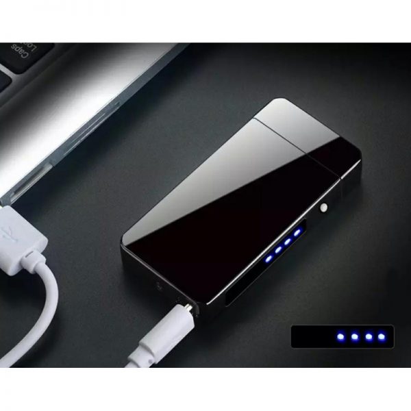 Bricheta electrica Luxury cu senzor de amprenta, zinc, Gonga, culoaremodel Negru