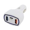 Incarcator Auto 2x USB si 1x USB-C, Gonga®, culoaremodel Alb