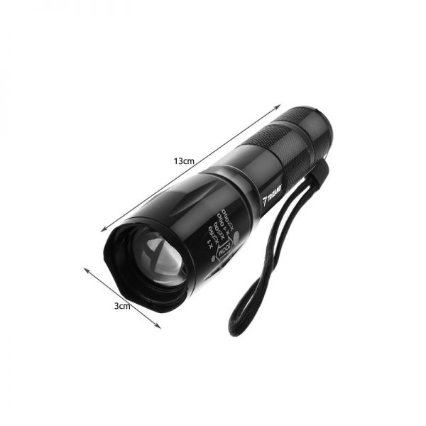 Lanterna LED 2in1 CREE XPE cu UV si Zoom,Gonga®, culoaremodel Negru