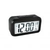 Ceas de birou cu statie meteo si ecran LCD, Gonga®, culoaremodel Negru