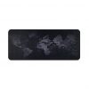 Mouse pad cu model harta lumii, Gonga®, culoaremodel Negru, marime 80 x 30 cm