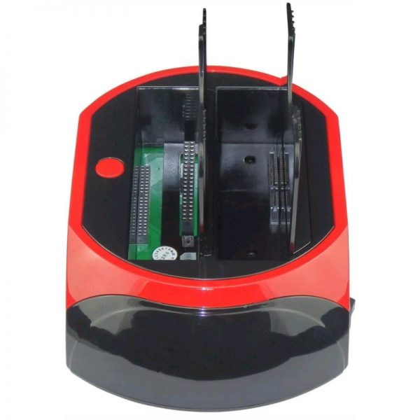 Dock hard disk, cu usb, dual, SATA 3.5/2.5, rosu/negru, culoaremodel Negru/Rosu