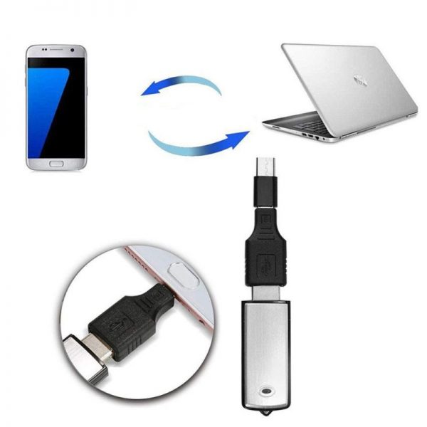 Mini reportofon in forma de stick USB, 8 GB, negru