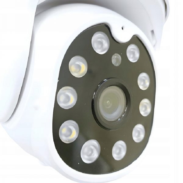 Camera supraveghere IP de exterior, rotativa, WiFi ZOOM 2MP 2MPx, Gonga®, culoaremodel Alb