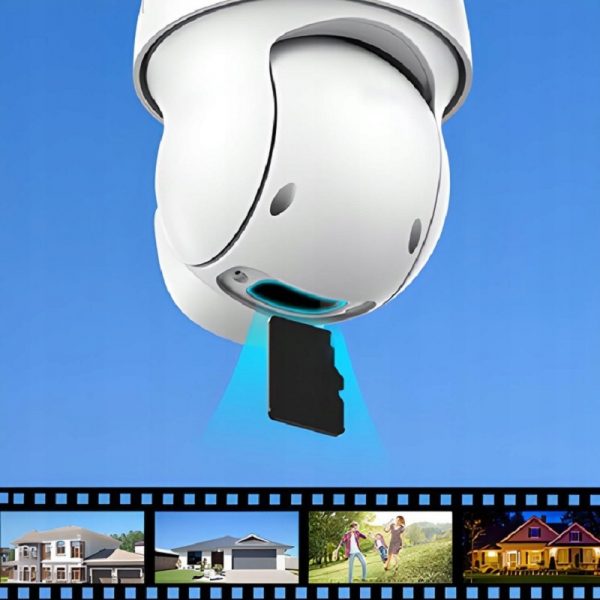 Camera supraveghere IP de exterior, rotativa, WiFi ZOOM 2MP 2MPx, Gonga®, culoaremodel Alb